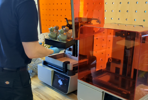 3D printed ducks on SLA / resin printer